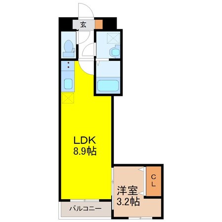 中村公園駅 徒歩9分 1階の物件間取画像